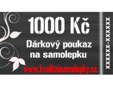 Dárkový poukaz 1000Kč