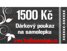 Dárkový poukaz 1500Kč